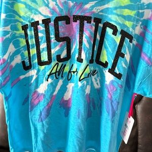 Girls short and top set Justice brand